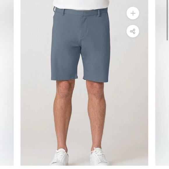 Swet Tailor Shorts Size 36 The Everyday Chino Jersey French Grey Pockets NEW - Picture 1 of 12
